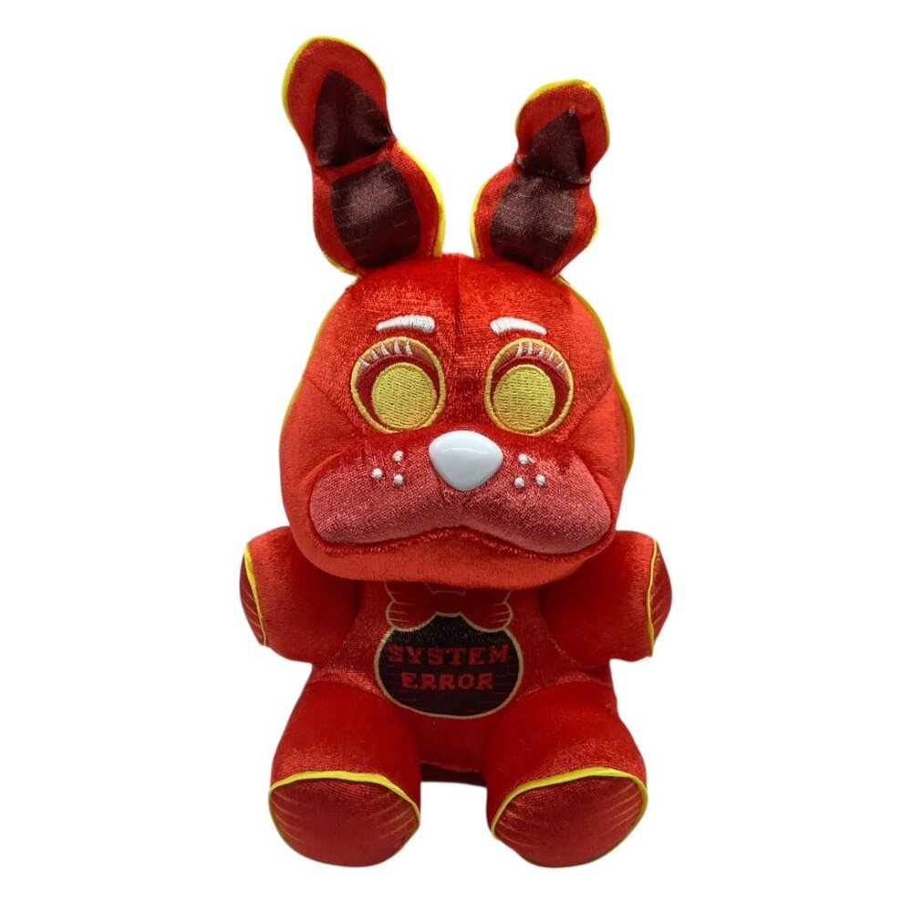 Five Nights At Freddys System Error Bonnie Red Plush Toy 8" Funko Stuffed Animal
